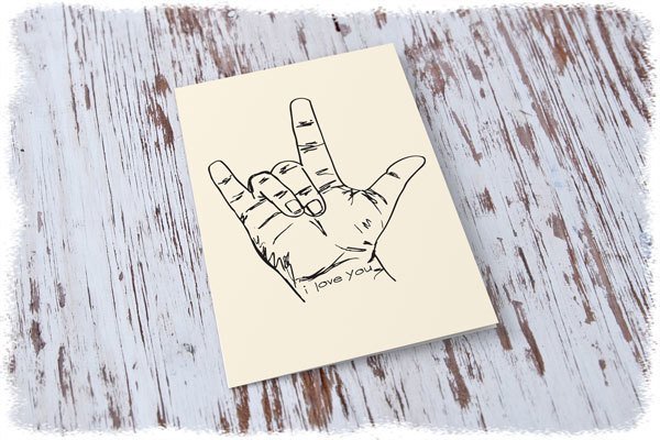 I love you - sign language