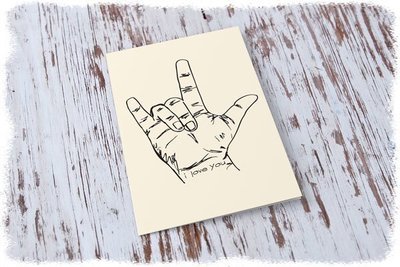 I love you - sign language