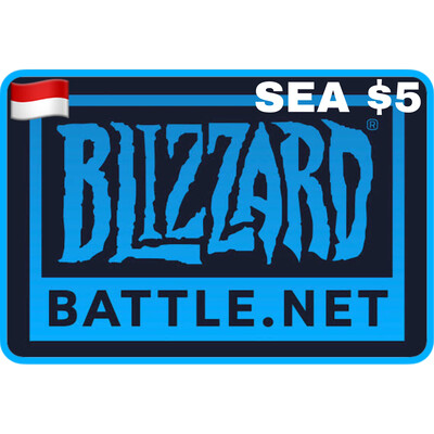 Battle.net Gift Card SEA USD $5 Blizzard Balance Code