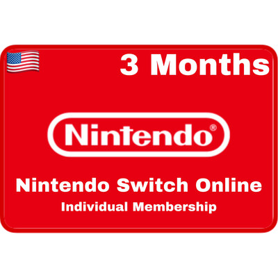 Nintendo Switch Online 3 Months USA Individual Membership