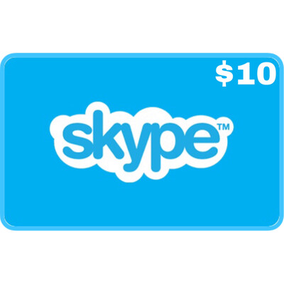 Skype Credit Gift Card $10 