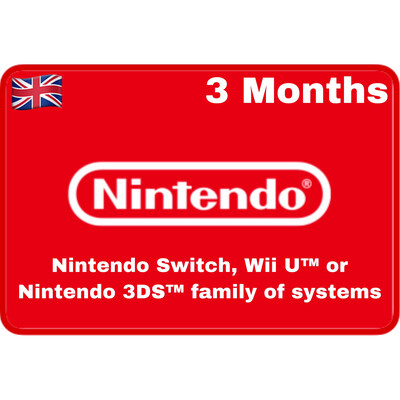 Nintendo Switch Online 3 Months UK Individual Membership