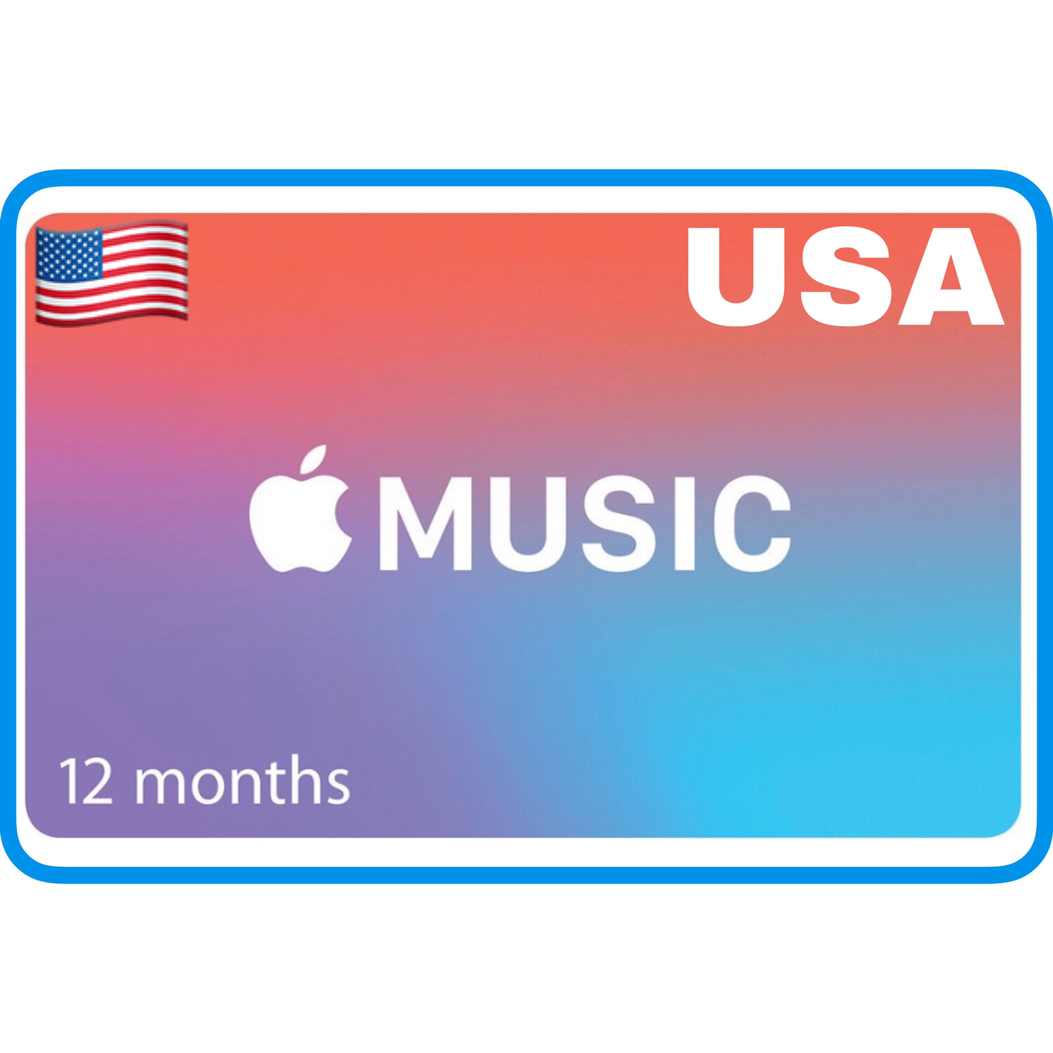 Apple Music 12 months Membership US Gift Card