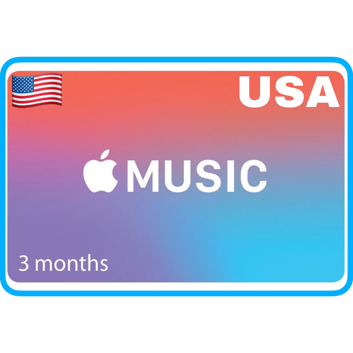 Apple Music 3 months Membership US Gift Card