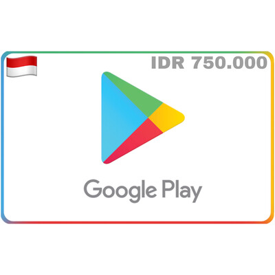 Google Play Gift Card Indonesia IDR 750.000