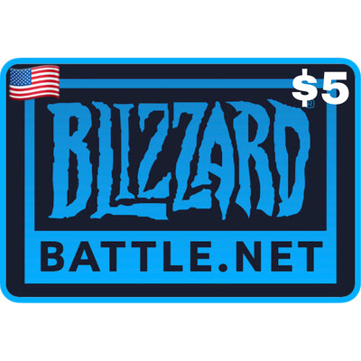 Battlenet Gift Card US USD $5 Blizzard Balance Code