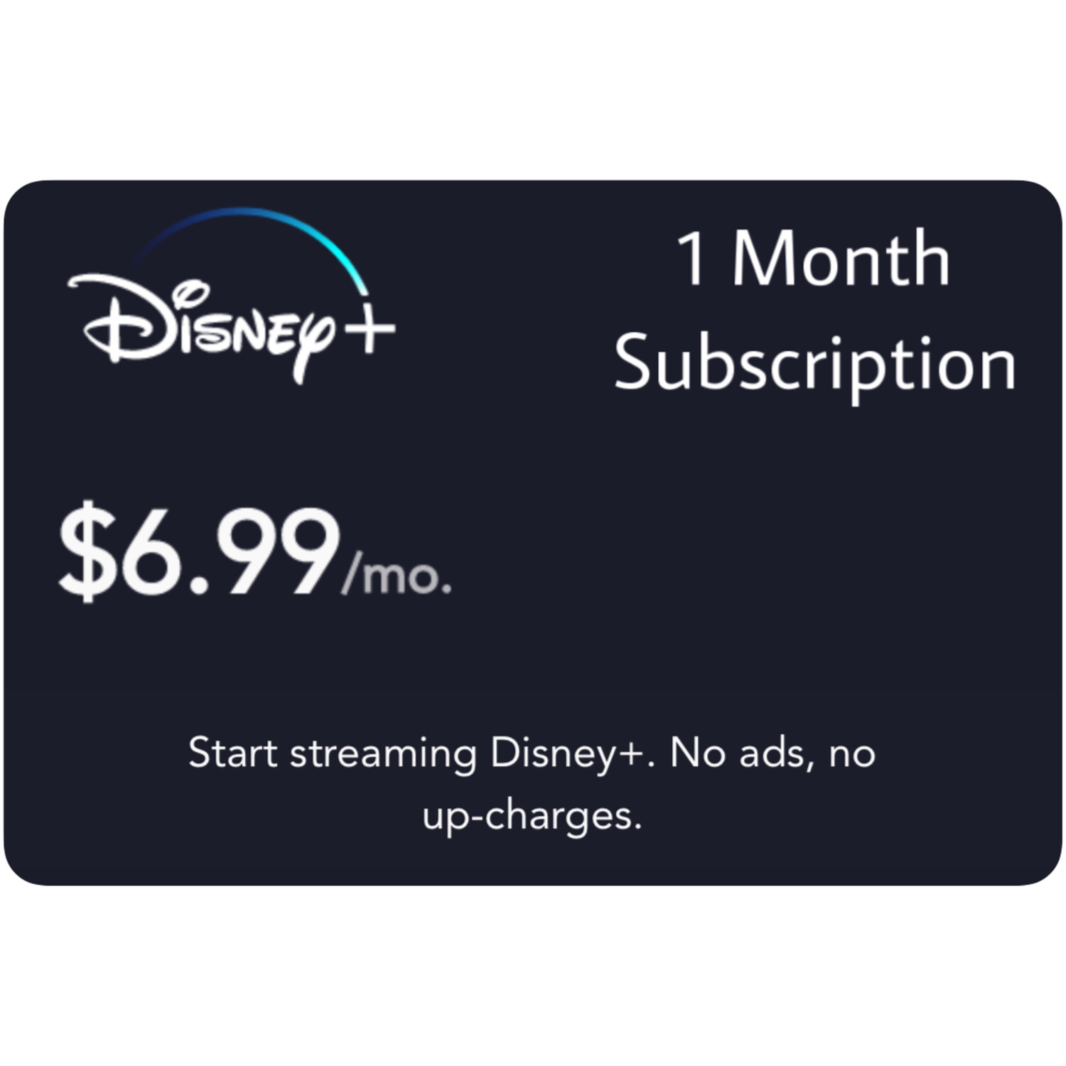 Disney Plus US 1 Month 6.99 Subscription