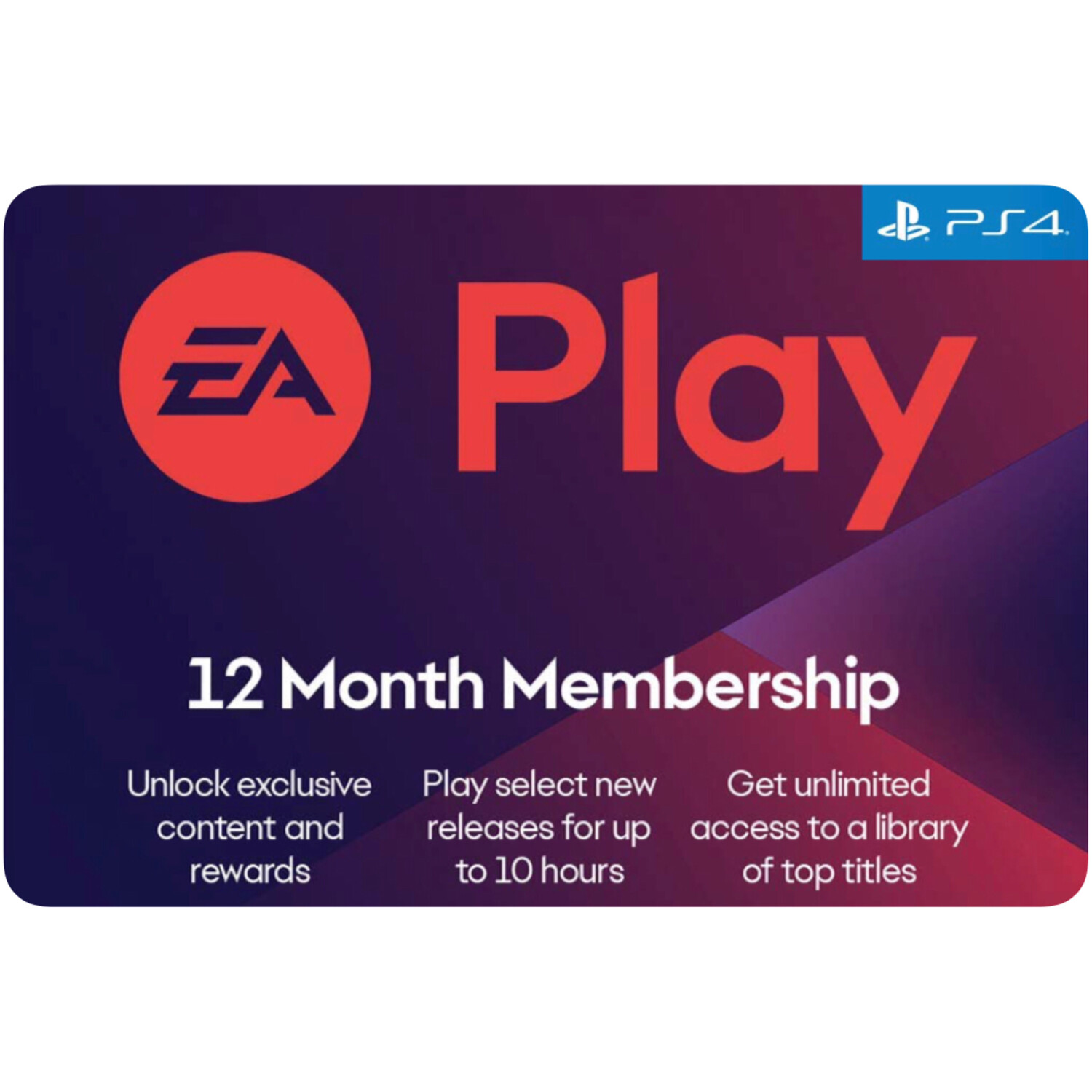 EA Play 12 Month Membership US for PS4 (EA Access)