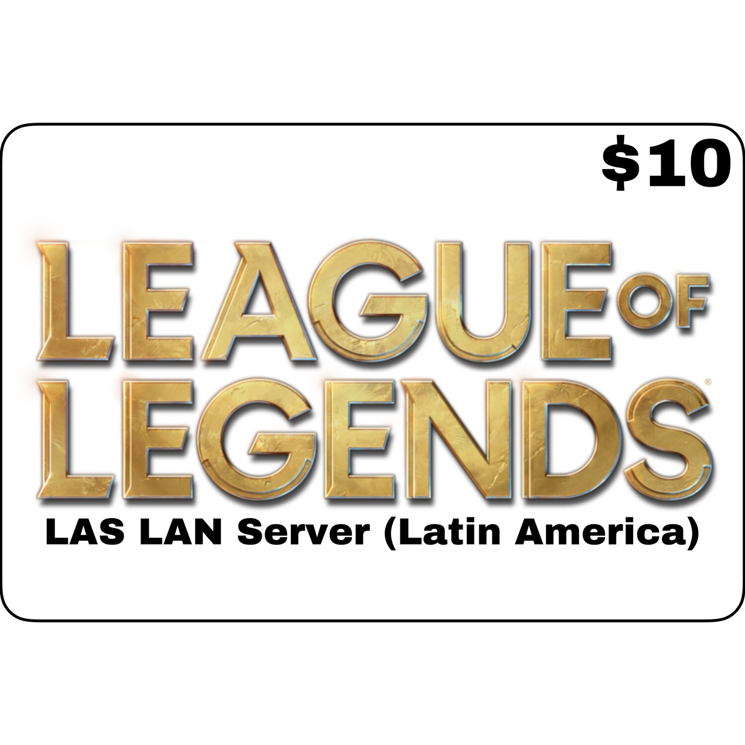 League of Legends $10 Latin America LAS and LAN Servers