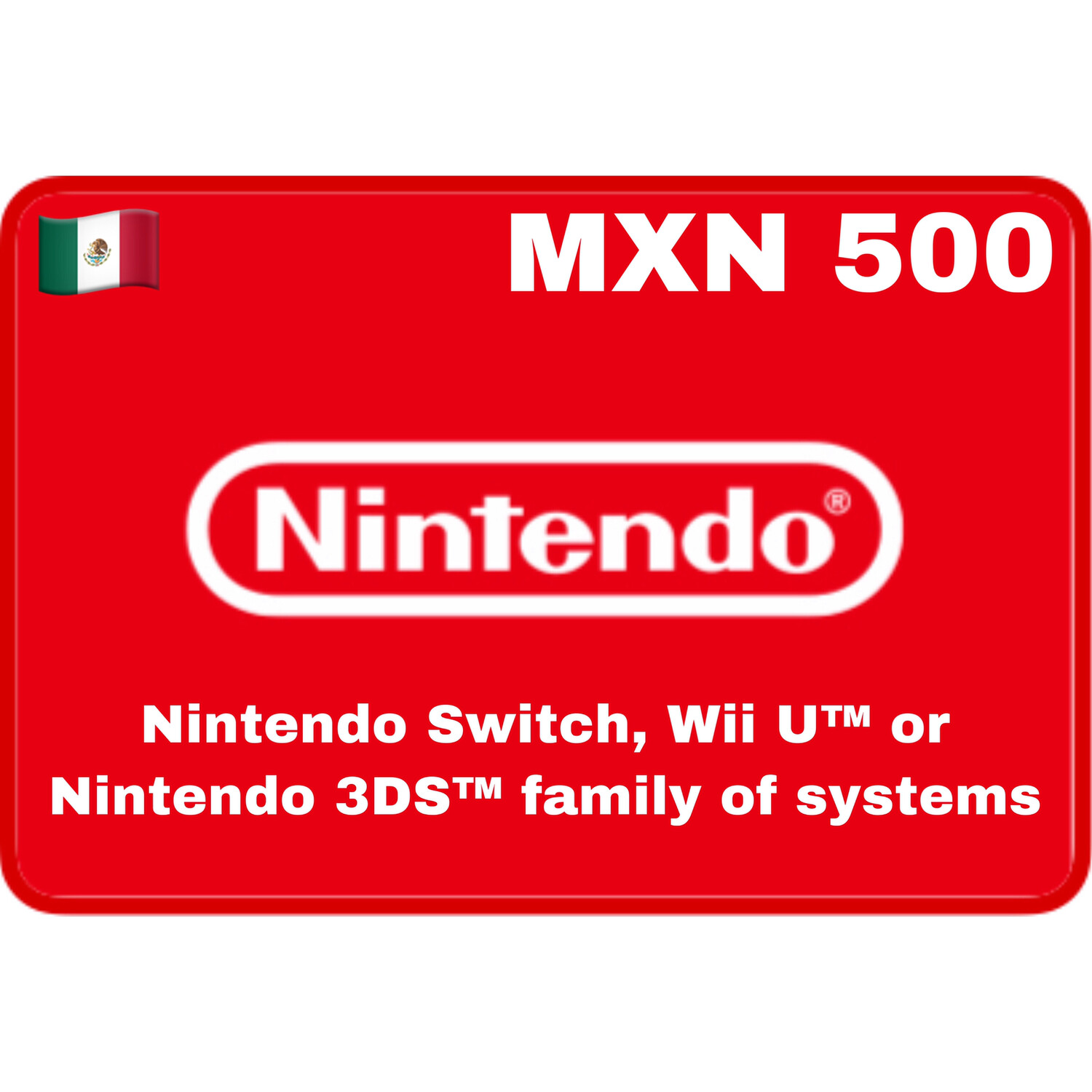 Nintendo eShop Mexico MXN 500
