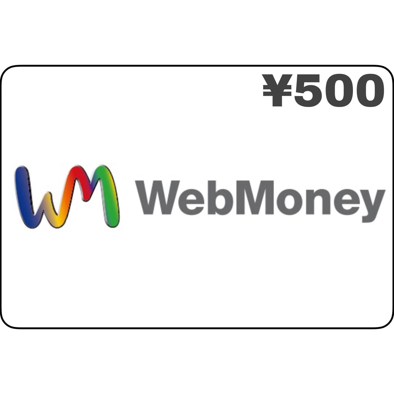 WebMoney Japan ¥500 Point Code
