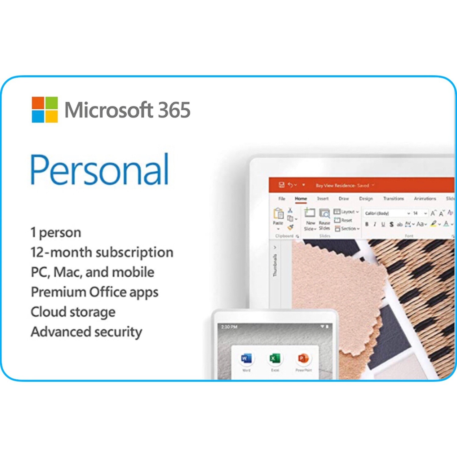 Microsoft 365 Personal Product Key 1 Year Subscription