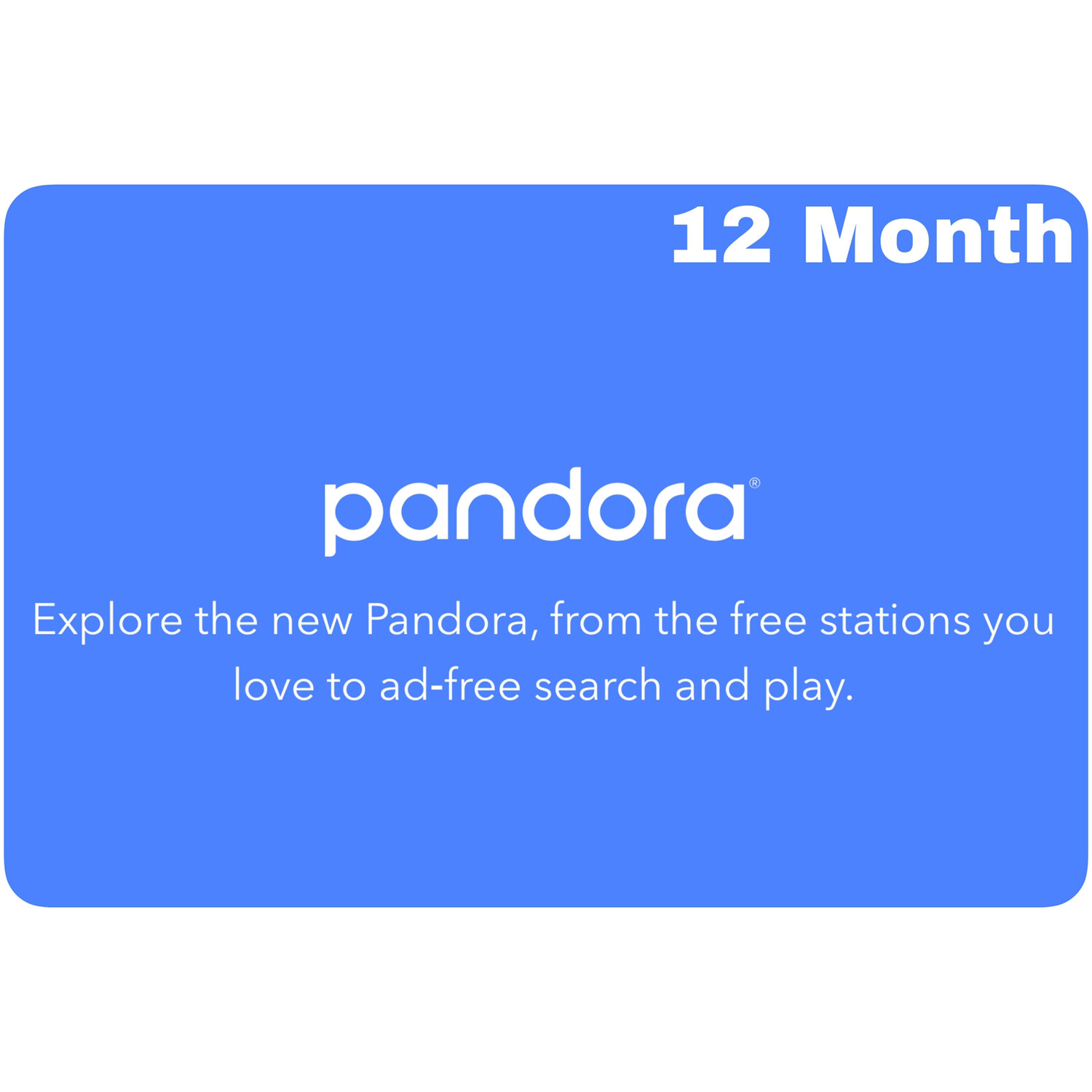Pandora 12 Month Gift Subscription