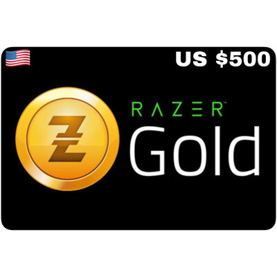 Razer Gold Pin US USD $500 With Serial Number