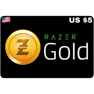Razer Gold Pin US USD $5 With Serial Number