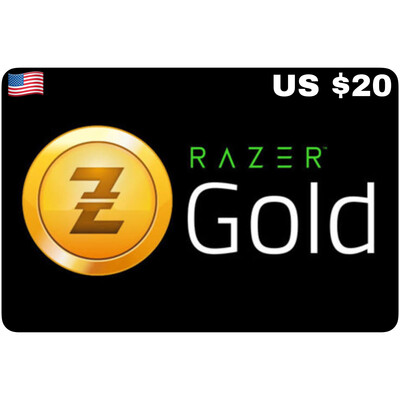 Razer Gold Pin US USD $20 With Serial Number