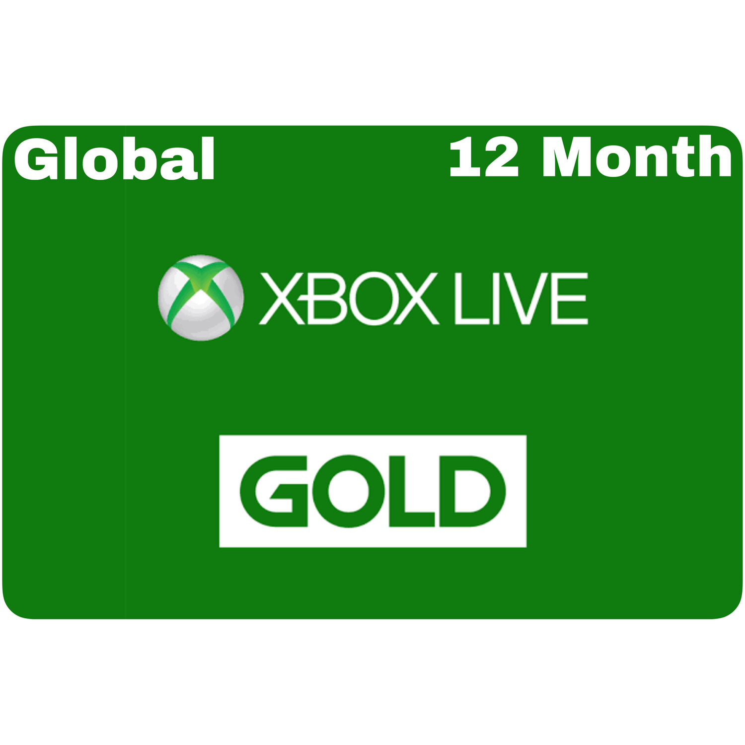 Xbox Live 12 Month Gold Card Membership (Global region)