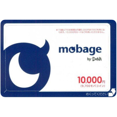 Mobage ¥10500 Moba Coins Japan Card