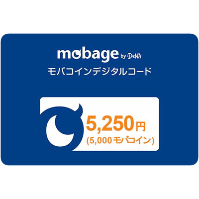 Mobage ¥5250 Moba Coins Japan Card