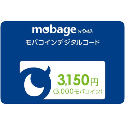 Mobage ¥3150 Moba Coins Japan Card