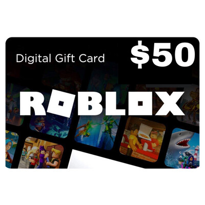 Promo Roblox $50 Credit Gift Card