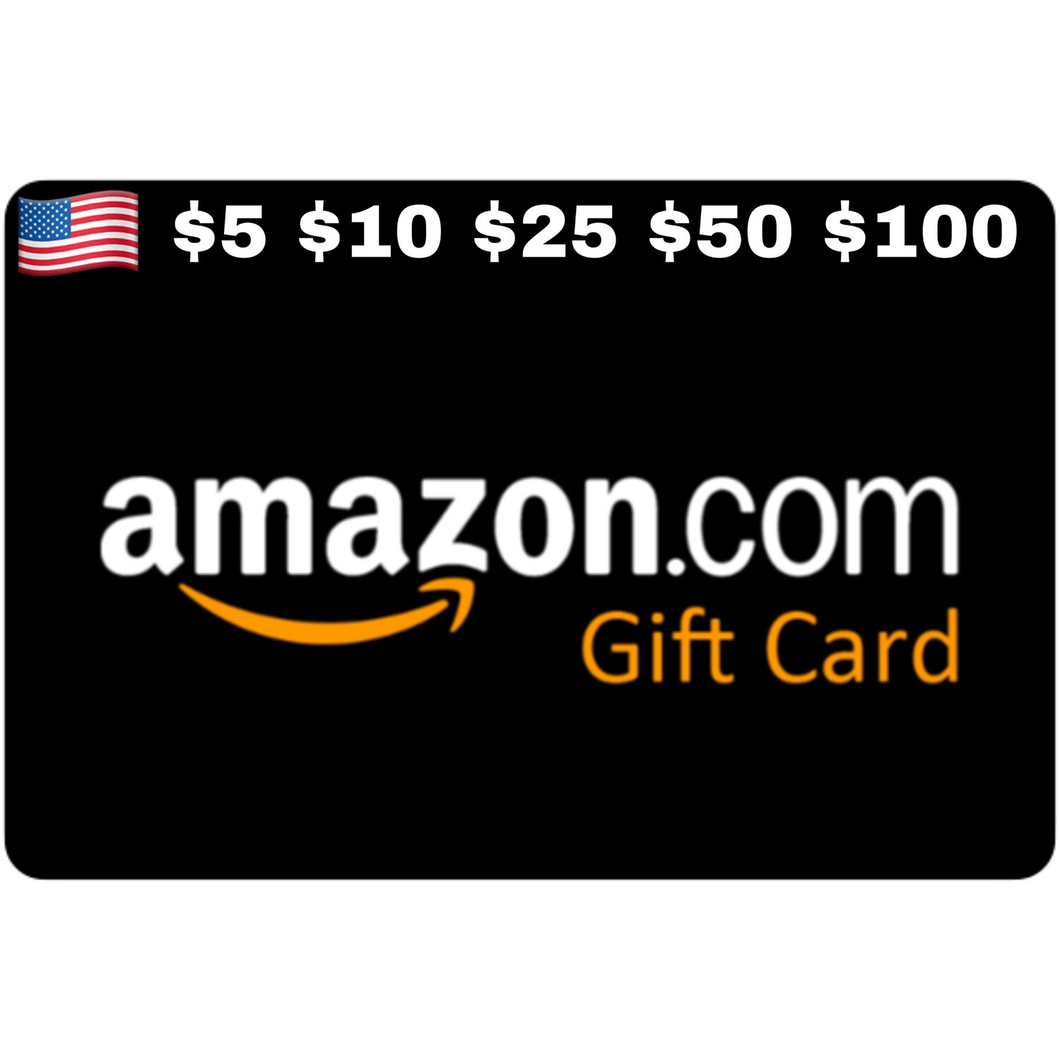 Amazon.com Gift Card US $5 $10 $25 $50 $100 Email Delivery