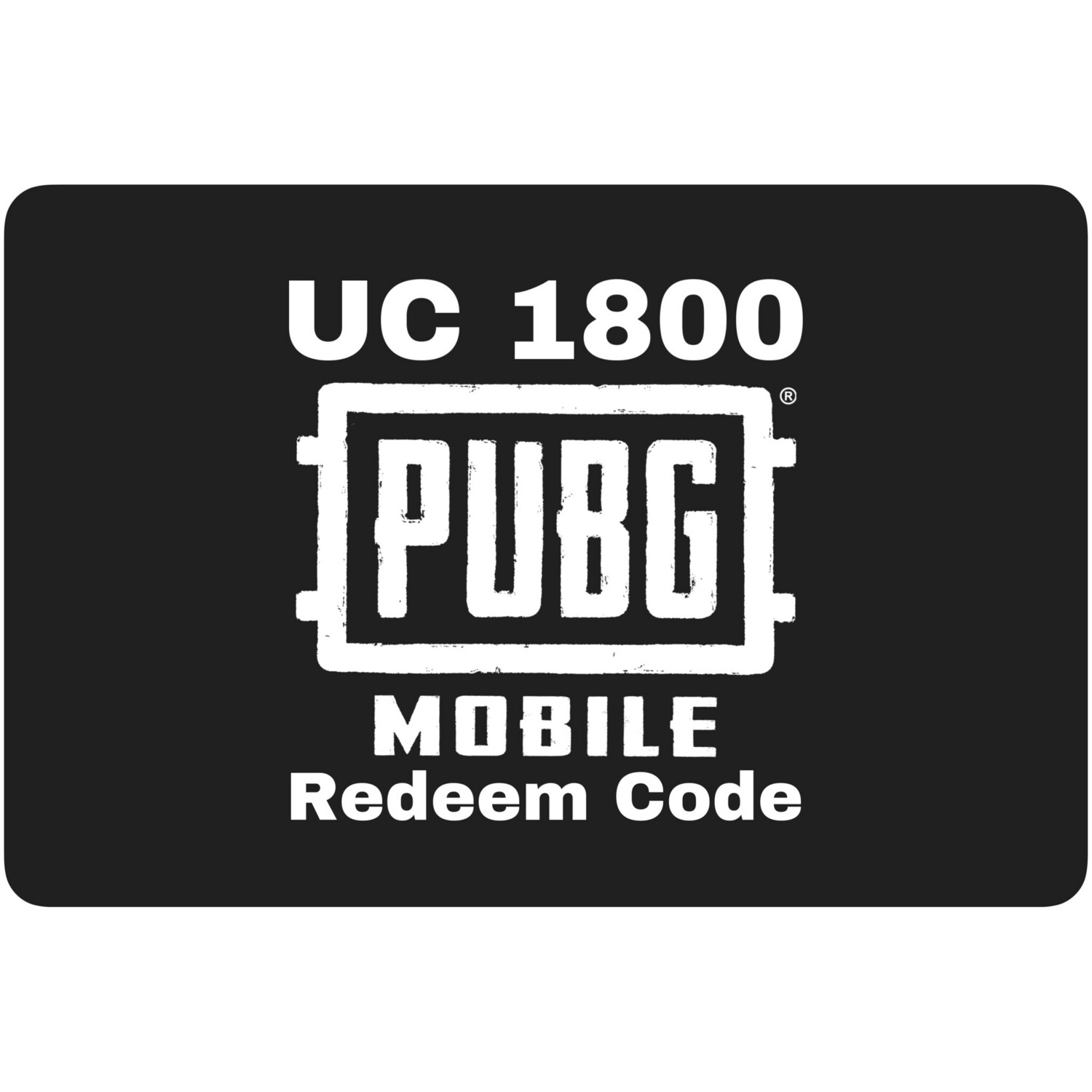 PUBG Mobile UC 1800 Redeem Code