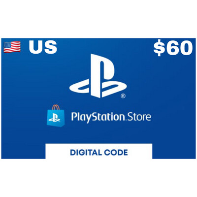 Playstation Store Gift Card US $60 USD