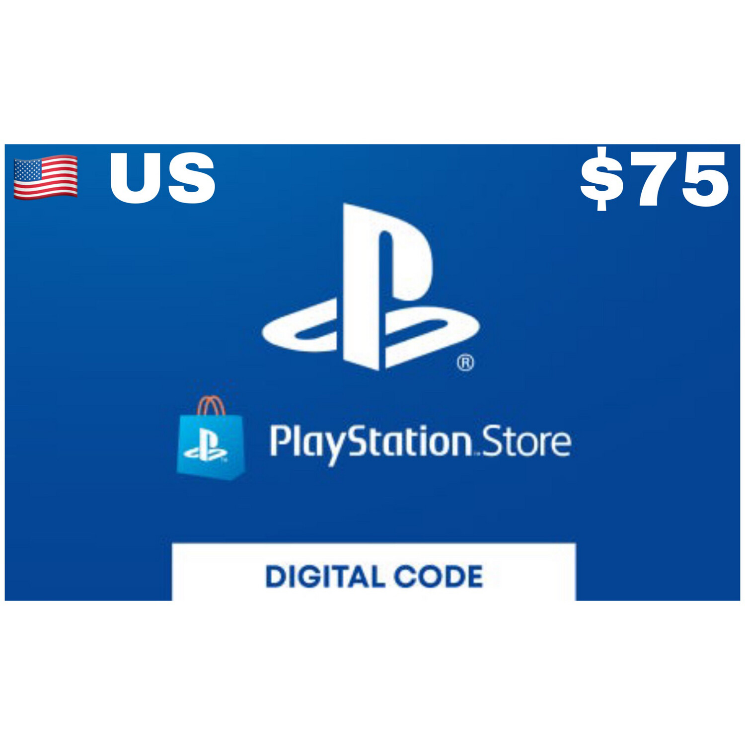 Playstation Store Gift Card US $75 USD