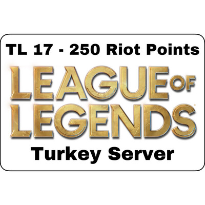 League of Legends TL 17 Turkey Server 250 Riot Points