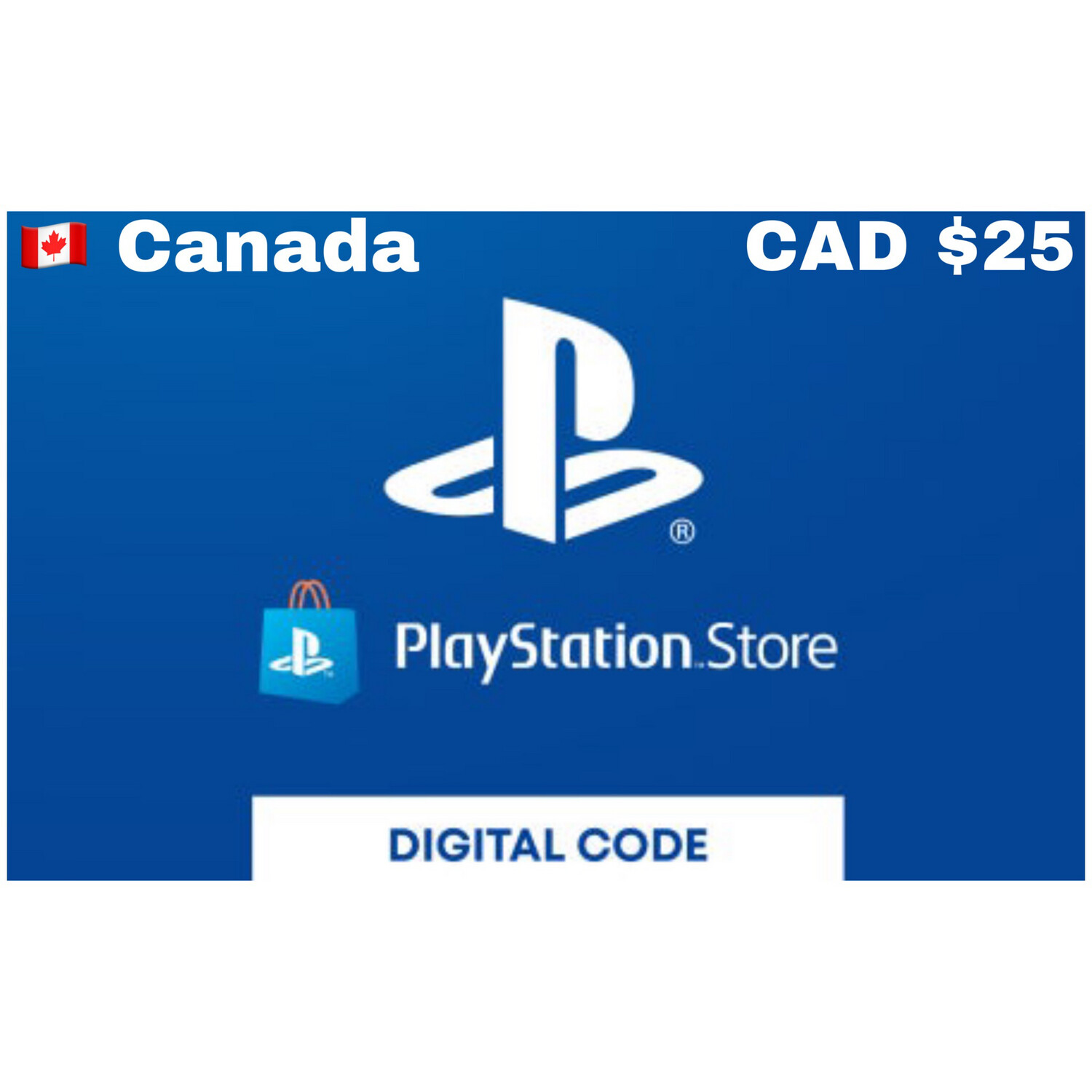 Playstation Store Gift Card Canada $25