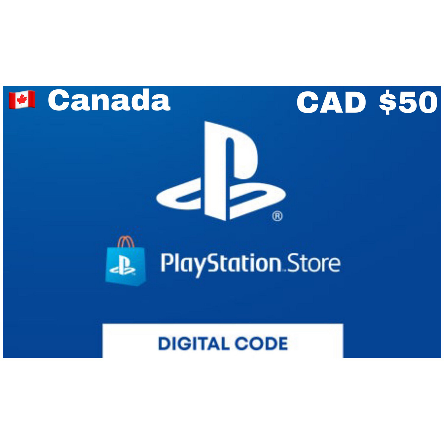 Playstation Store Gift Card Canada $50