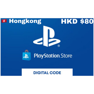 Playstation Store Gift Card Hongkong HKD $80