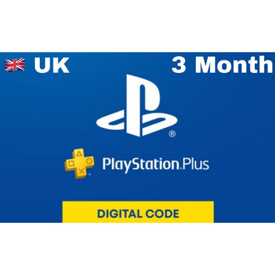 Playstation Plus Membership UK 3 Month