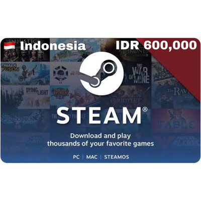 Steam Wallet Code IDR 600000 Indonesia