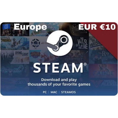 Steam Wallet Code Europe €10