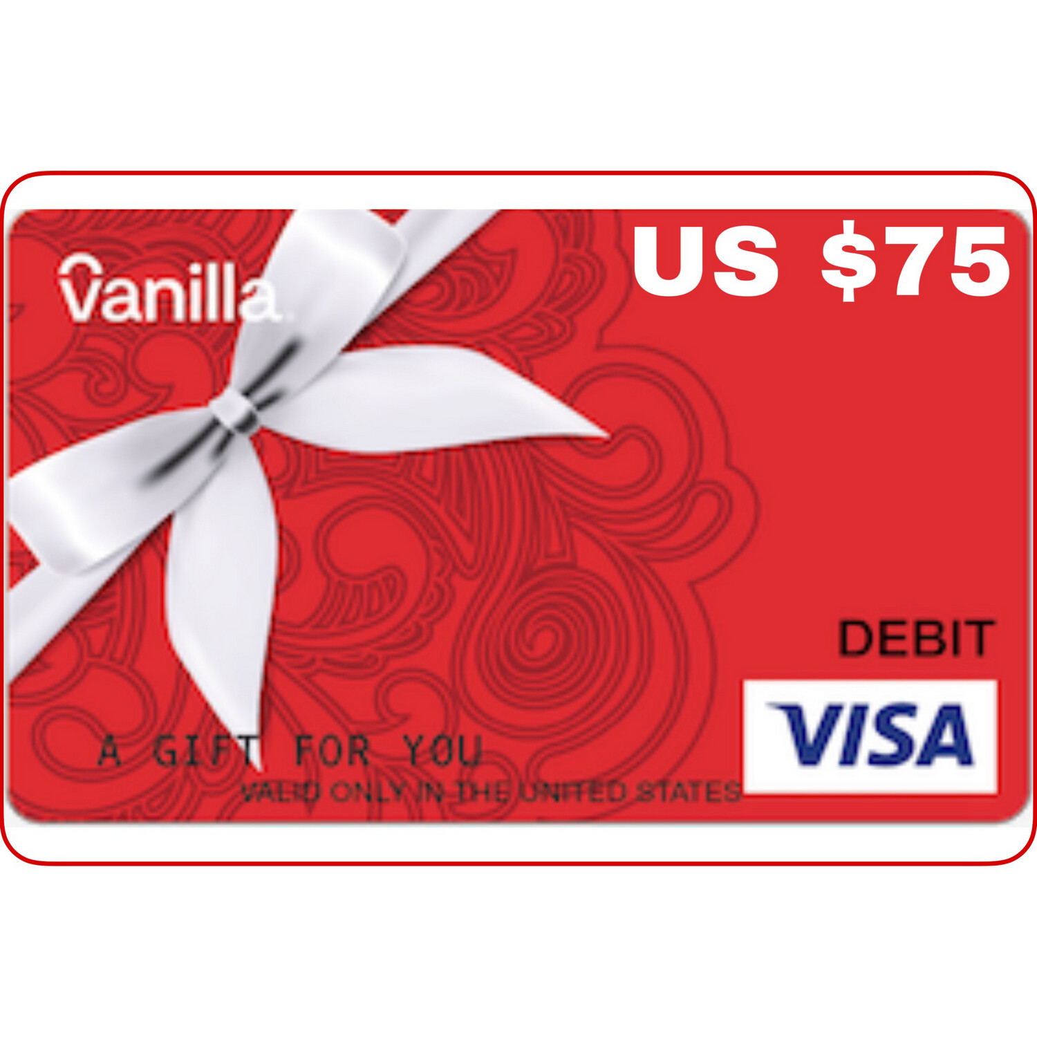 Vanilla VISA eGift Card US USD $75