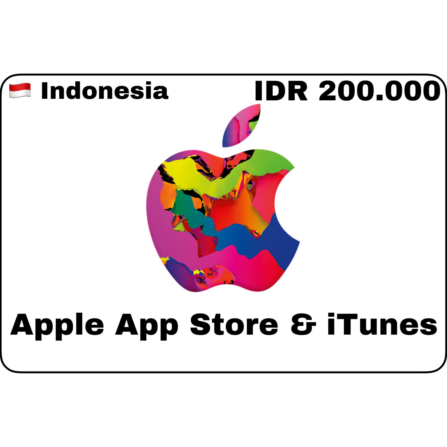 Apple iTunes Gift Card Indonesia IDR 200.000