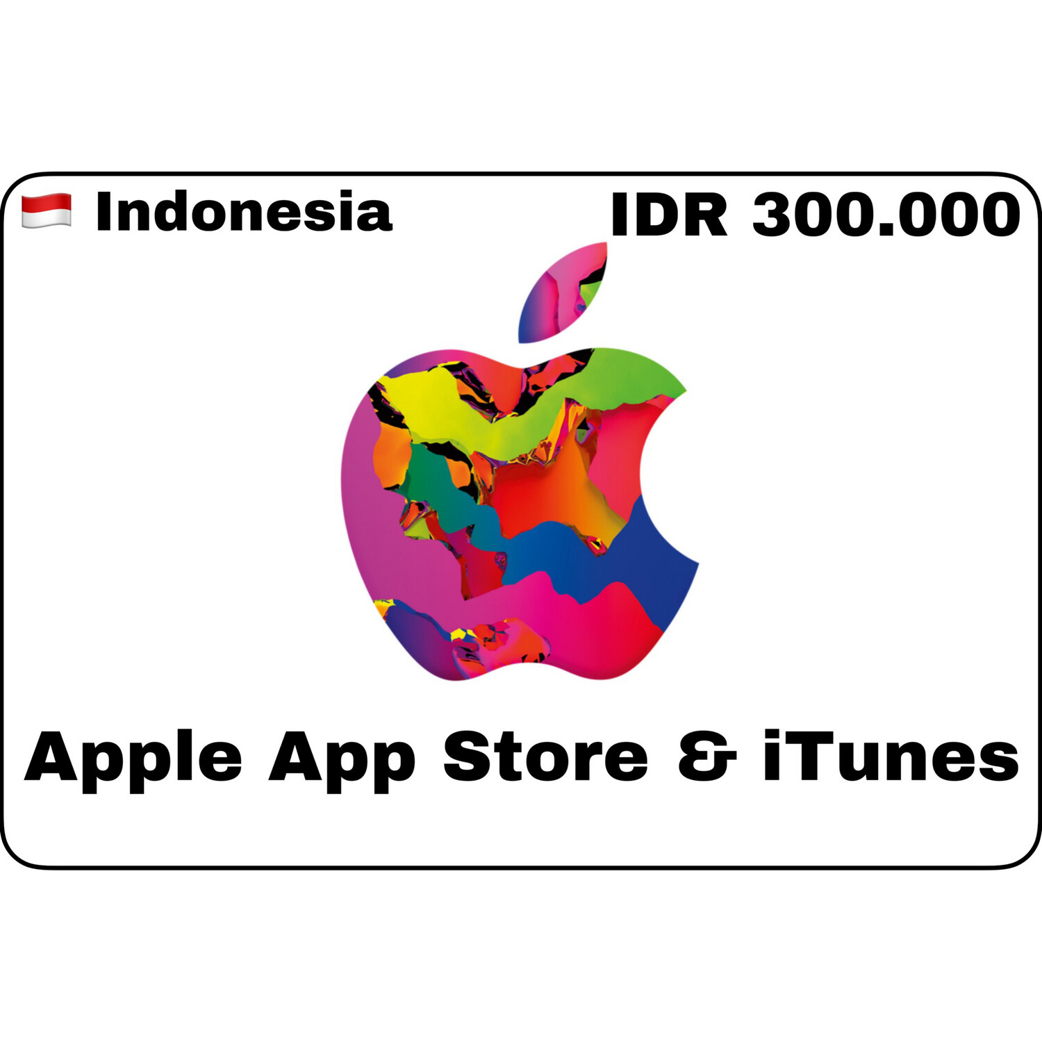 Apple iTunes Gift Card Indonesia IDR 300.000