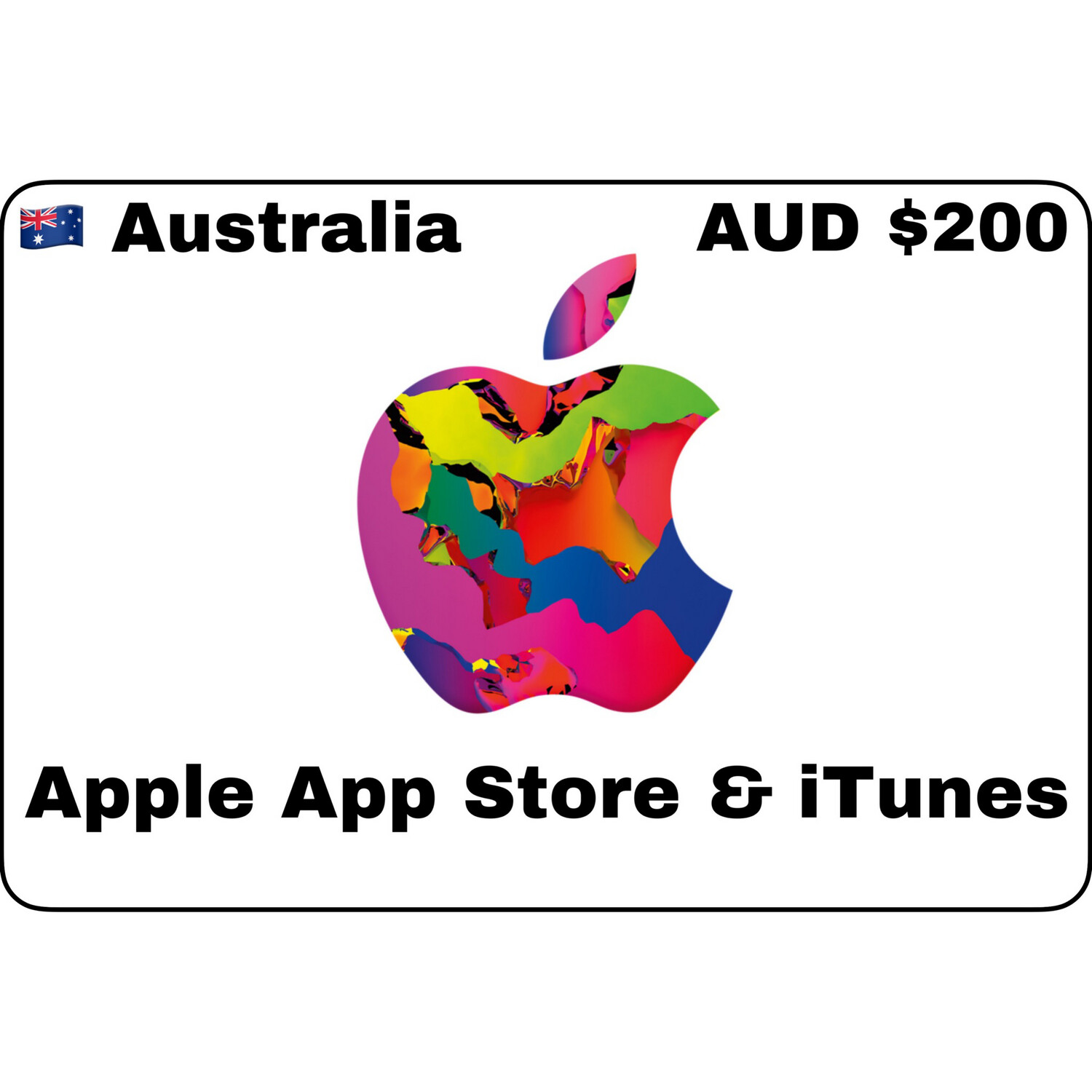 Apple iTunes Gift Card Australia AUD $200