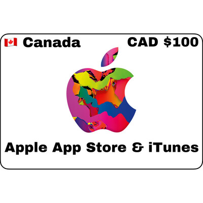 Apple iTunes Gift Card Canada CAD $100