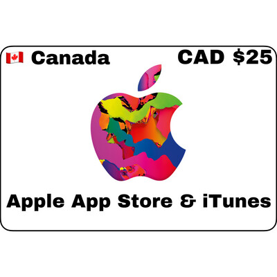 Apple iTunes Gift Card Canada CAD $25