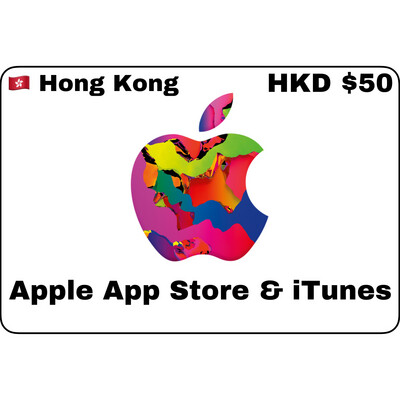 Apple iTunes Gift Card Hong Kong HKD $50