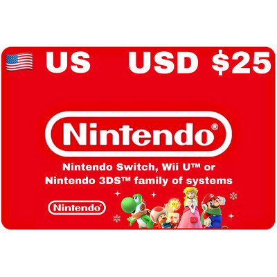 Nintendo eShop US USD $25 Gift Card