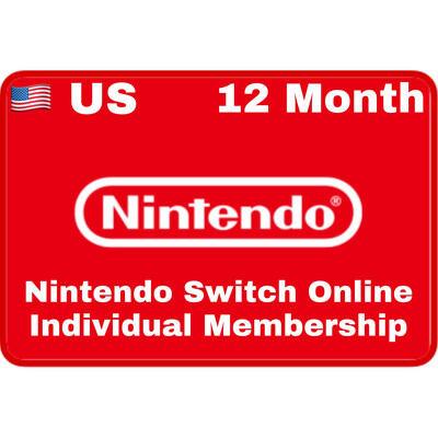 Nintendo Switch Online 12 Months US Individual Membership