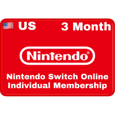 Nintendo Switch Online 3 Months US Individual Membership