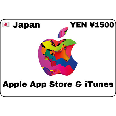 Apple iTunes Gift Card Japan ¥1500 YEN