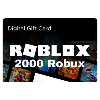 Roblox 2000 Robux Gift Card