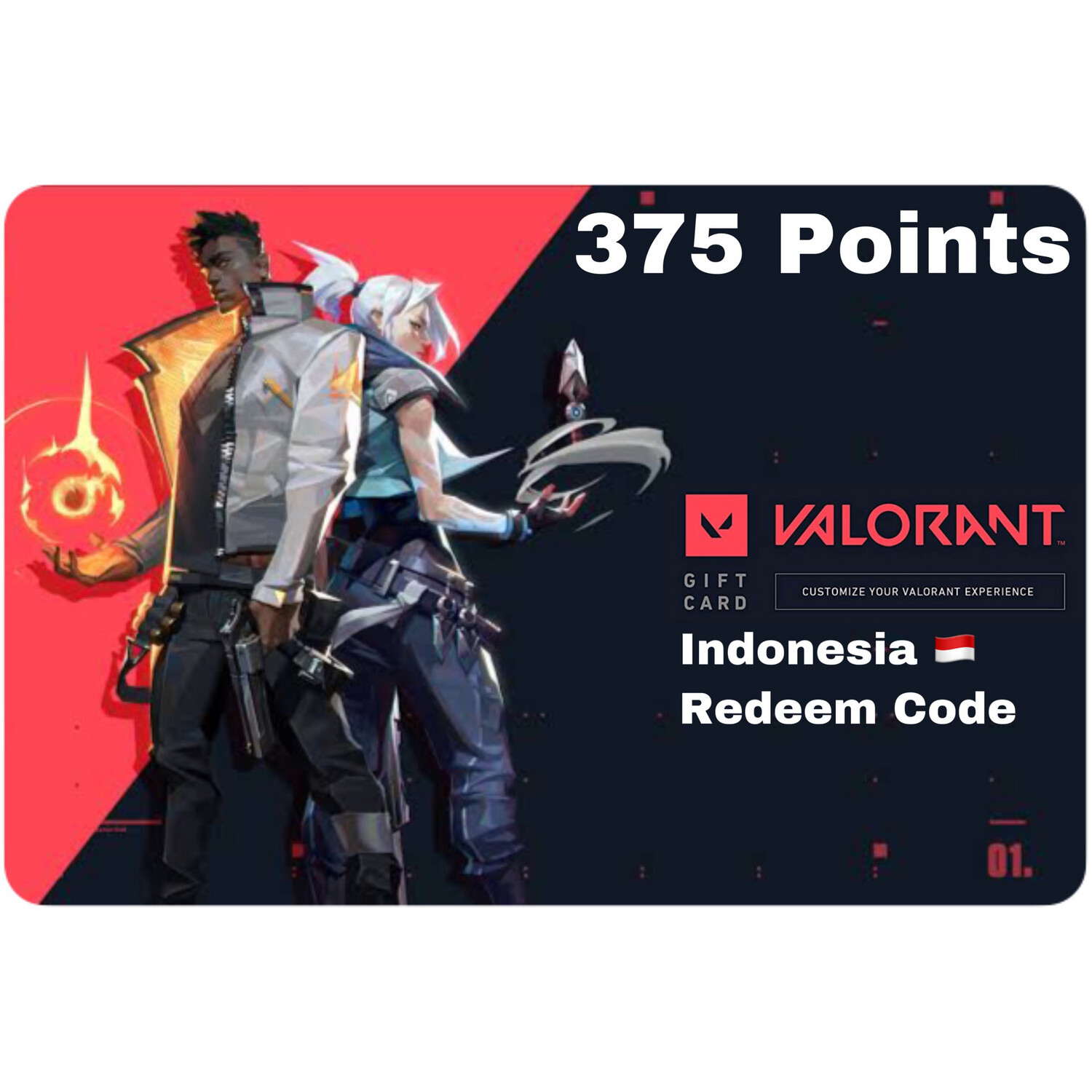 375 Valorant Points IDR Indonesia Redeem Code