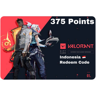 375 Valorant Points Indonesia IDR 45.000 Riot Cash